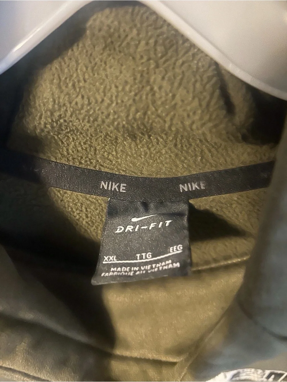 NIKE DirFit THERMA FIT SPORTSWEAR HOODIE OLIVE GREEN SIZE 2XL